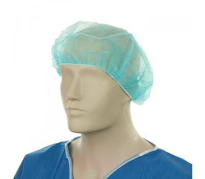 image of Bastion Bouffant Disposable Clip/Crimp Hats (Blue) 53cm 100pk