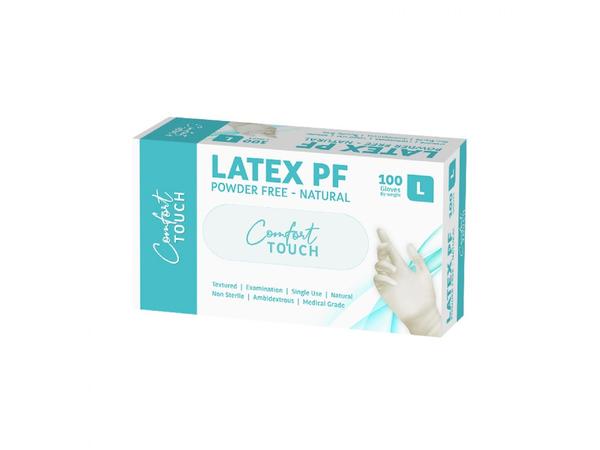 product image for Comfort Touch Latex Powder free Natural Gloves 100 pack
