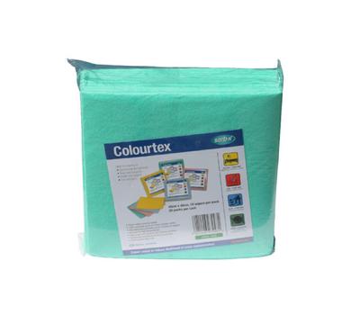 image of Sorb-X Colourtex cleaning cloth -10 wipes/pack Green