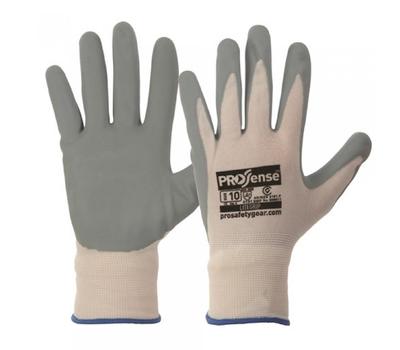 image of Grey Nitrile Glove (Size 8: Med) - Pair