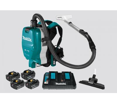 image of Makita DVC261 Backpack Vacuum Cleaner ( with 4 Batteries)