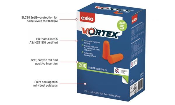 gallery image of Esko Vortex earplugs foam uncorded, box 200 pairs