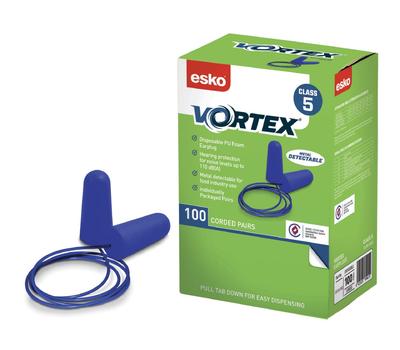 image of Esko Vortex Earplugs Blue Metal Detectable