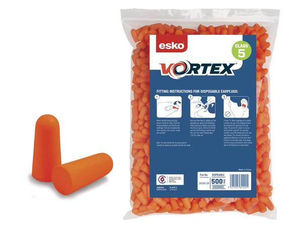 product image for Esko Vortex Earplugs Orange Uncorded Refill