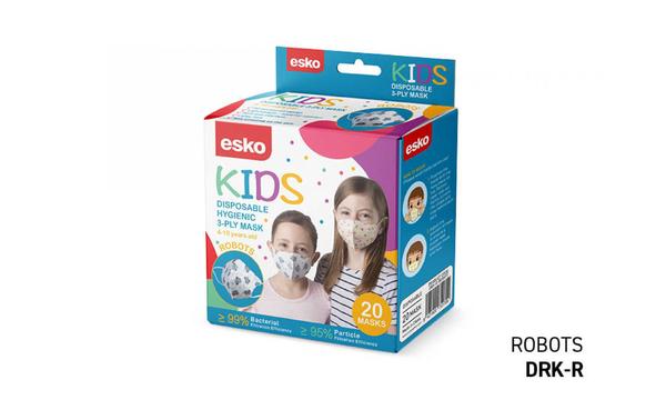 gallery image of Esko Kids Disposable 3-Ply face Mask 20 pack