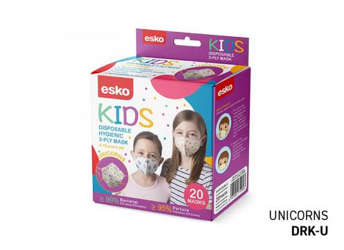 gallery image of Esko Kids Disposable 3-Ply face Mask 20 pack