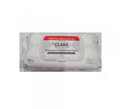 image of Clark Multipurpose Antibacterial Wipes 80 pcs