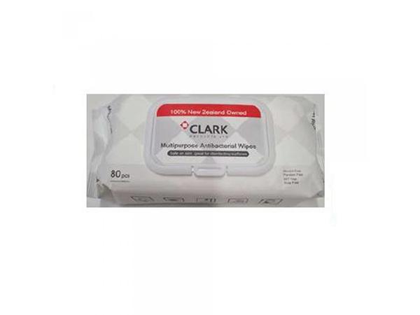 product image for Clark Multipurpose Antibacterial Wipes 80 pcs