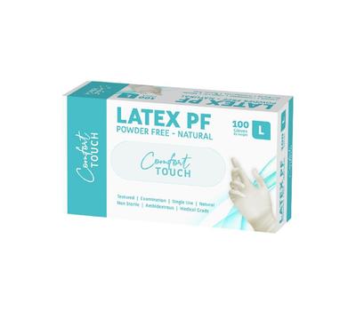 image of Comfort Touch Latex Powder free Natural Gloves 100 pack