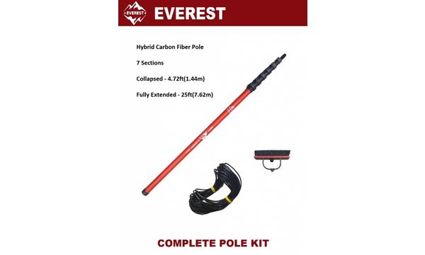 gallery image of Everest Hybrid Carbon Pole Complete HB2507 COMPACT (25ft/7.6m)(7SEC)