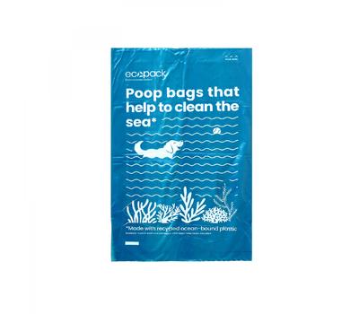 image of Ecopack Recycled Ocean-bound Plastic Dog Poop Bags x 300
