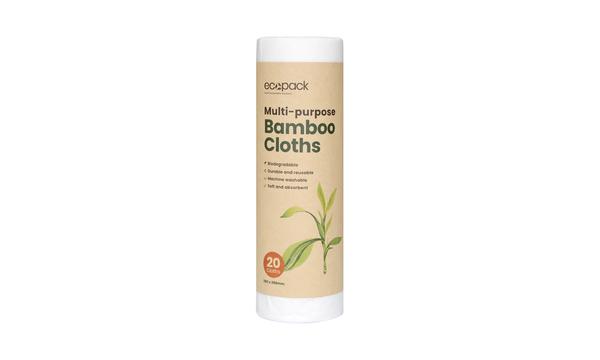 gallery image of Ecopack Multi-Purpose Bamboo Cloths x20 Roll