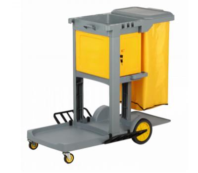 image of Filta Janitor Cart with Lock Box - Grey