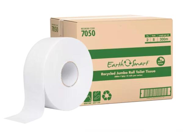 product image for Livi Jumbo 2Ply 300m Recycled T/Rolls (8pk) 7050