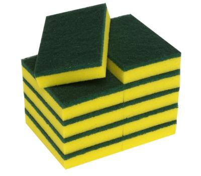 image of Scourer Sponge Green / Yellow – 6X4 Inch / 150X100mm