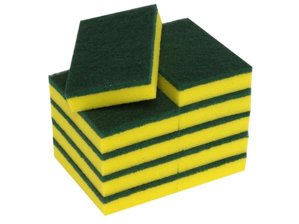 product image for Scourer Sponge Green / Yellow – 6X4 Inch / 150X100mm