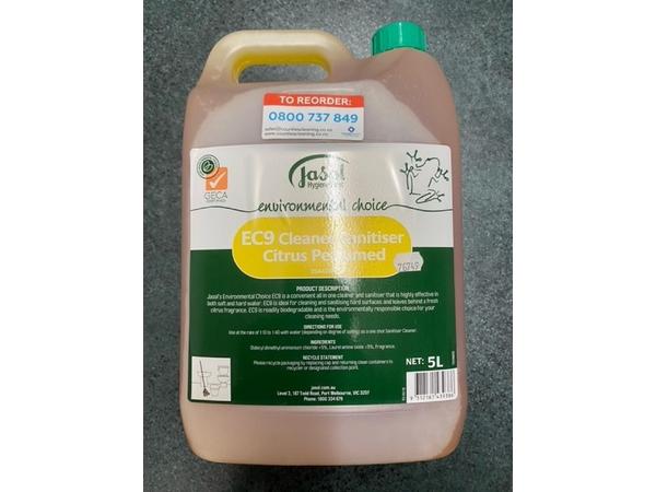 product image for EC9 Citrus Cleaner / Sanitiser 5L *ONE UNIT ONLY*