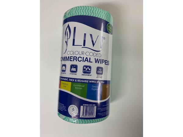 product image for Livi Chux Wipe Roll 90/Sht - Green