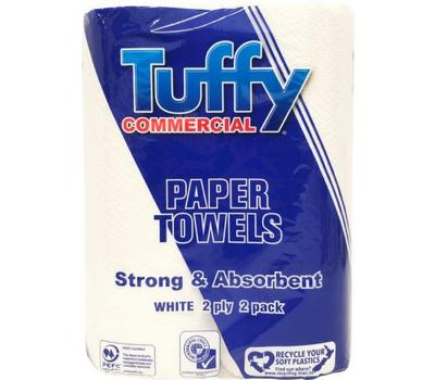 image of Tuffy Commercial 2Ply Twin Pack  kitchen towels (18 Rolls)