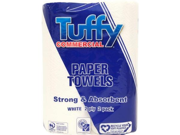 product image for Tuffy Commercial 2Ply Twin Pack  kitchen towels (18 Rolls)