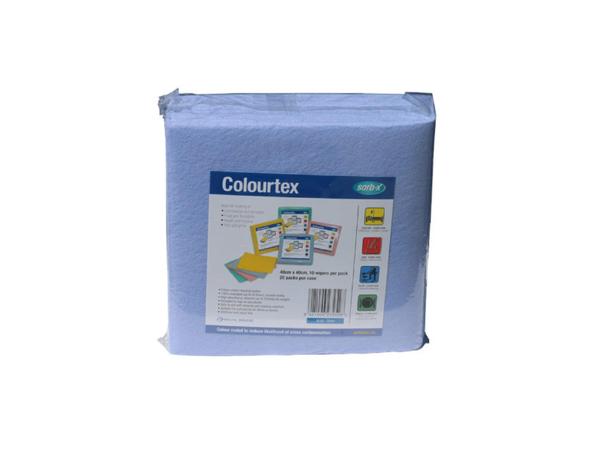 product image for Sorb-X Colourtex cleaning cloth -10 wipes/pack Blue