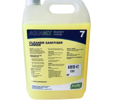 image of Aquamix 7 Lemon Cleaner / Sanitiser  (5L)