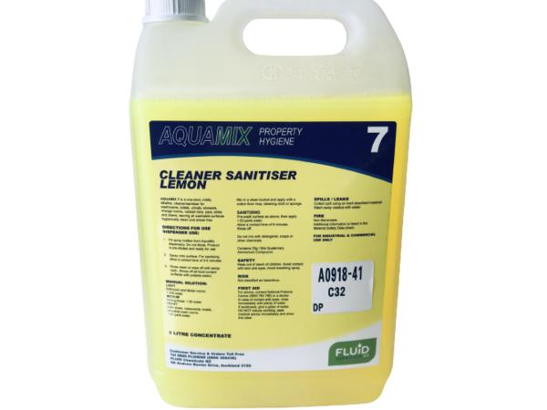 product image for Aquamix 7 Lemon Cleaner / Sanitiser  (5L)