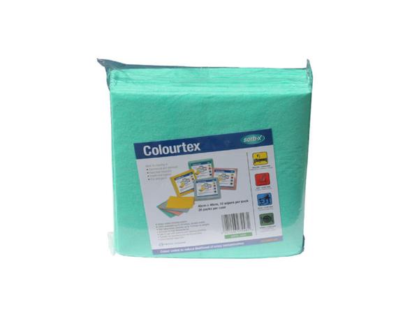 product image for Sorb-X Colourtex cleaning cloth -10 wipes/pack Green
