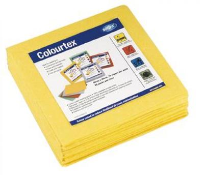 image of Sorb-X Colourtex cleaning cloth -10 wipes/pack Yellow