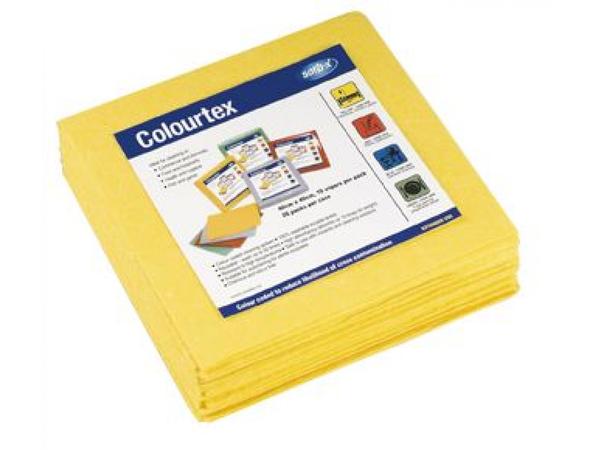 product image for Sorb-X Colourtex cleaning cloth -10 wipes/pack Yellow