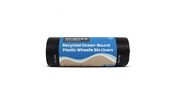 gallery image of Ecopack 120L Ocean-Bound Plastic Wheelie Bin Liners