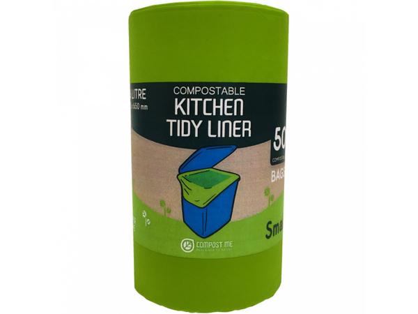 product image for Compostable 36L Green Rubbish Bag 50pk