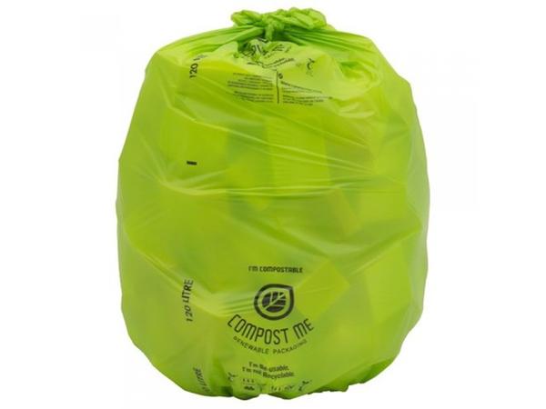 product image for Compostable 80L Green rubbish bags 10 pack