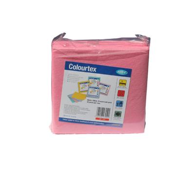 image of Sorb-X Colourtex cleaning cloth -10 wipes/pack Pink/Red