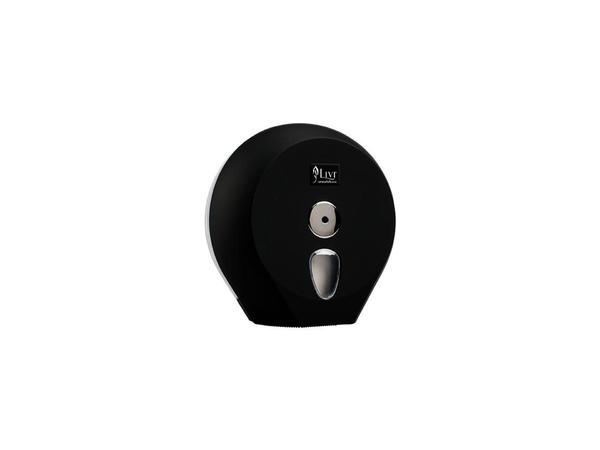 product image for Livi Black Jumbo/Mini Toilet Roll Dispenser