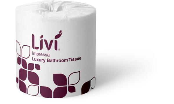gallery image of Livi Impressa Toilet Paper Wrapped Embossed 3 Ply 225 Sheets, Carton of 48 Rolls