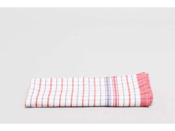 product image for Tea Towel Commercial 48x75cm 105gm Red/Blue 12 Pack