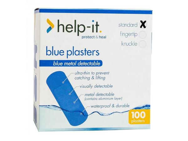 product image for Help-it Blue Visual Detectable Plaster 100 Box