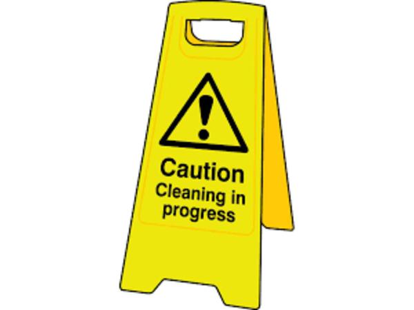 product image for Cleaning In Progress Sign (Yellow)