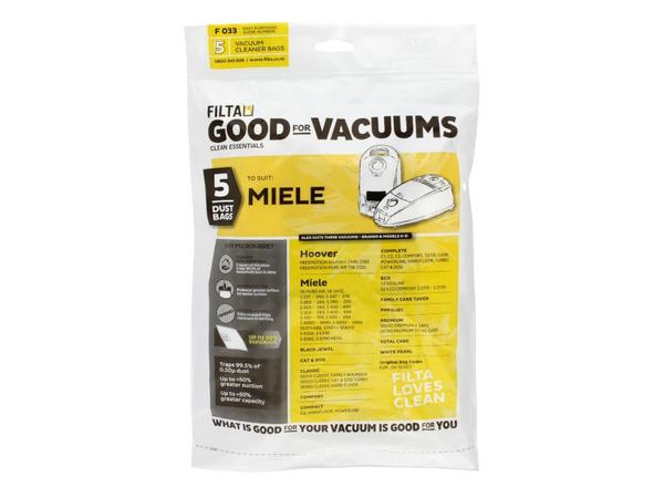 product image for Meile S400-S456 (M40) Vac Bags (5pk) F033