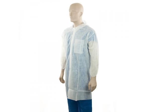 product image for Bastion Polyprop Labcoat White  (Med)  Ctn