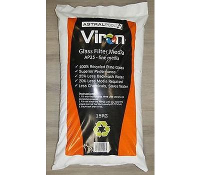 image of Viron Pool Filter Media Glass  Ap25 Fine 15kg Bag