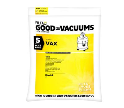 image of Vax/Pullman (As5) Vac Bags (5pk) F052