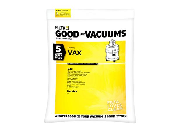 product image for Vax/Pullman (As5) Vac Bags (5pk) F052