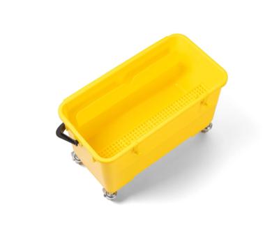 image of Window Bucket with Wheels & Trays 22L - Yellow