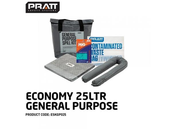product image for PRATT ECONOMY 25LTR GENERAL PURPOSE SPILL KIT- GREY BAG