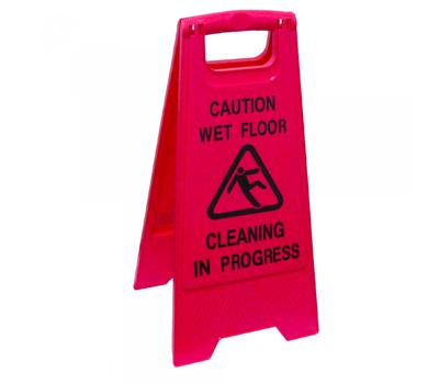 image of Cleaning In Progress Sign (Pink)