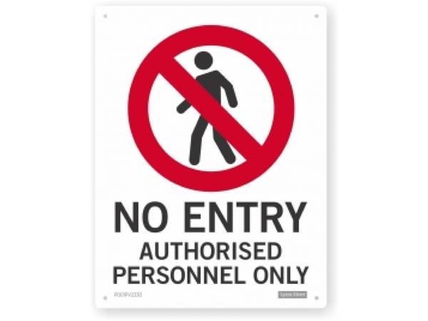 product image for No Entry Staff Only Sign