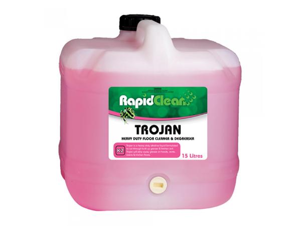 product image for RapidClean Trojan Heavy Duty Floor Cleaner & Degreaser 15L