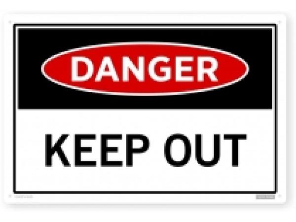 product image for Keep out sign 450mm X 350MM